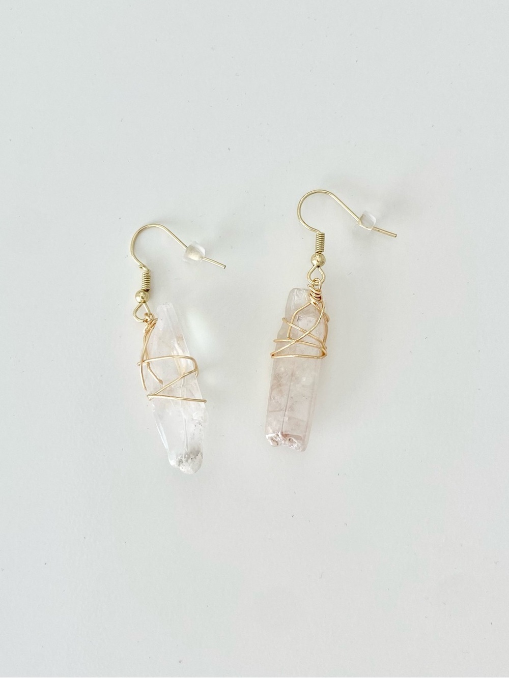 Clear Crystal Earrings - Picture 2 of 6